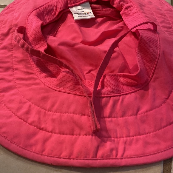 Sun Protection Zone Baby Pink Bucket Hat Adjustable with Straps - Picture 8 of 8